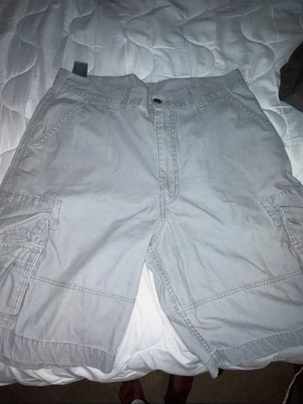Calvin Klein Men's Cargo Shorts - White, Light Gray, Brown